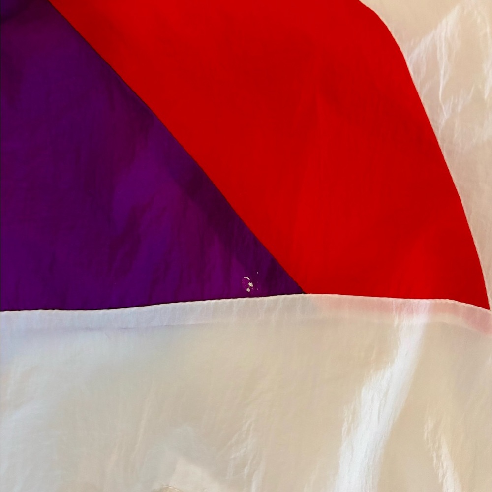 Forever 21 VTG 80s Y2K Colorblock Lightweight Windbreaker Cropped Jacket Large - Picture 5 of 6